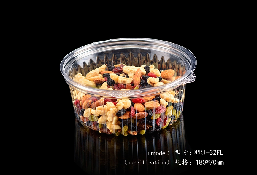 Pet Salad Packaging Small Clear Round Plastic Boxes