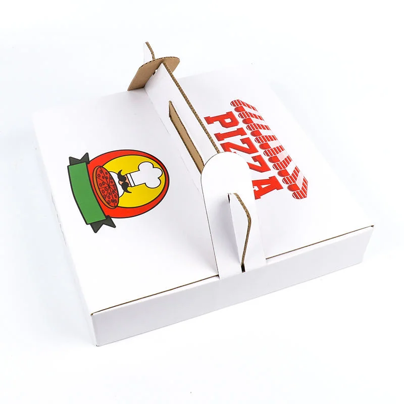 Recyclable Food Grade Corrugated Paper Pizza Box Printed Custom Box